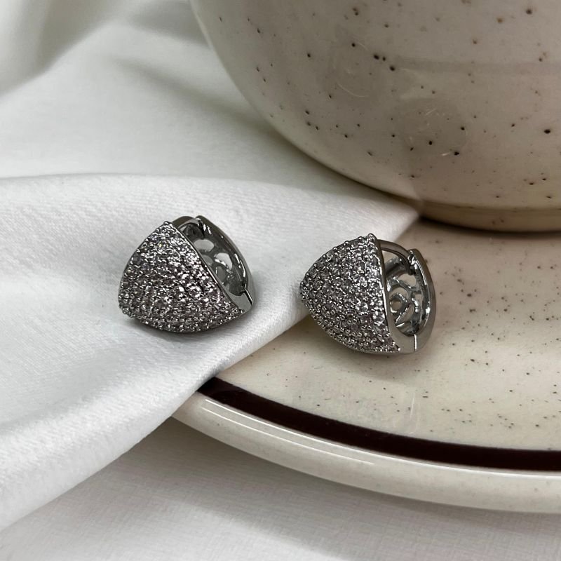 Brinco Frente e Verso Biju Fina Ródio