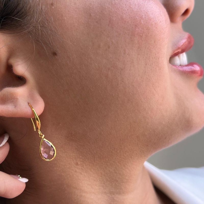 Brinco Gancho Banho Ouro 18k