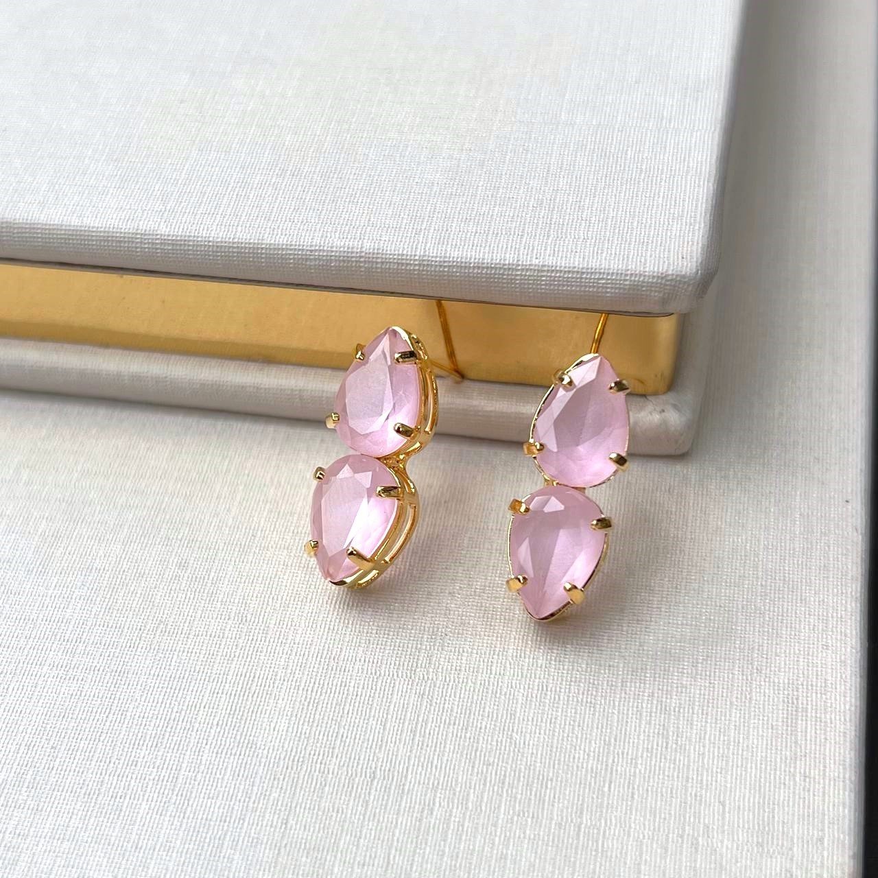 Brinco Gota De Zircônia