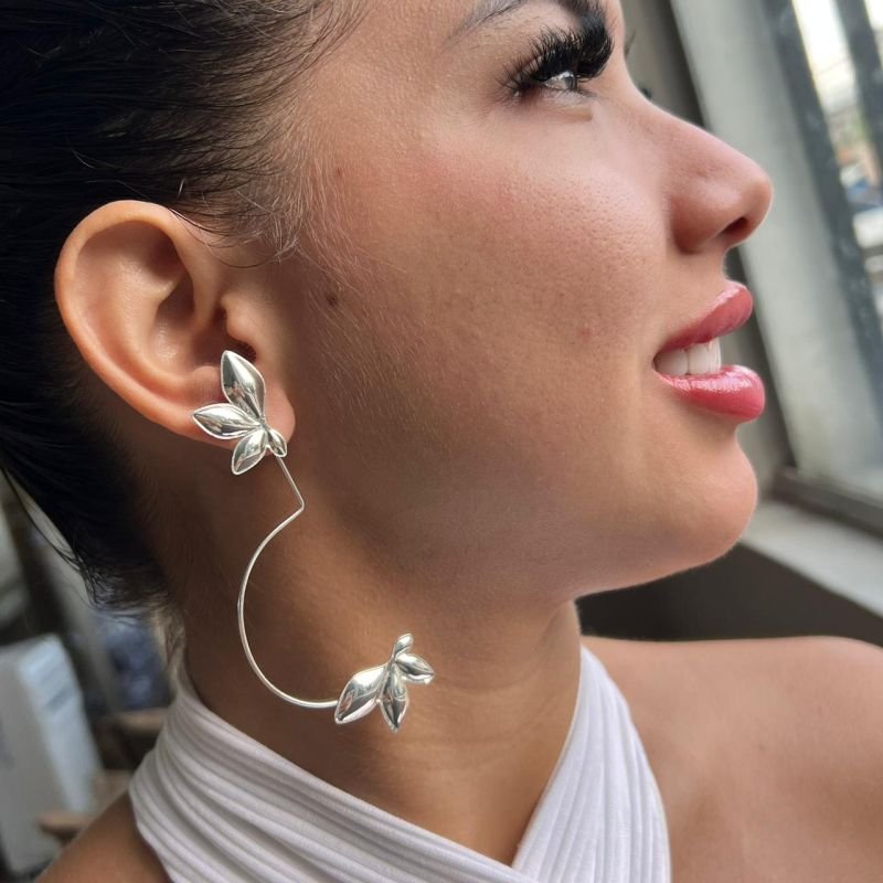 Brinco Grande Banho Ouro 18k