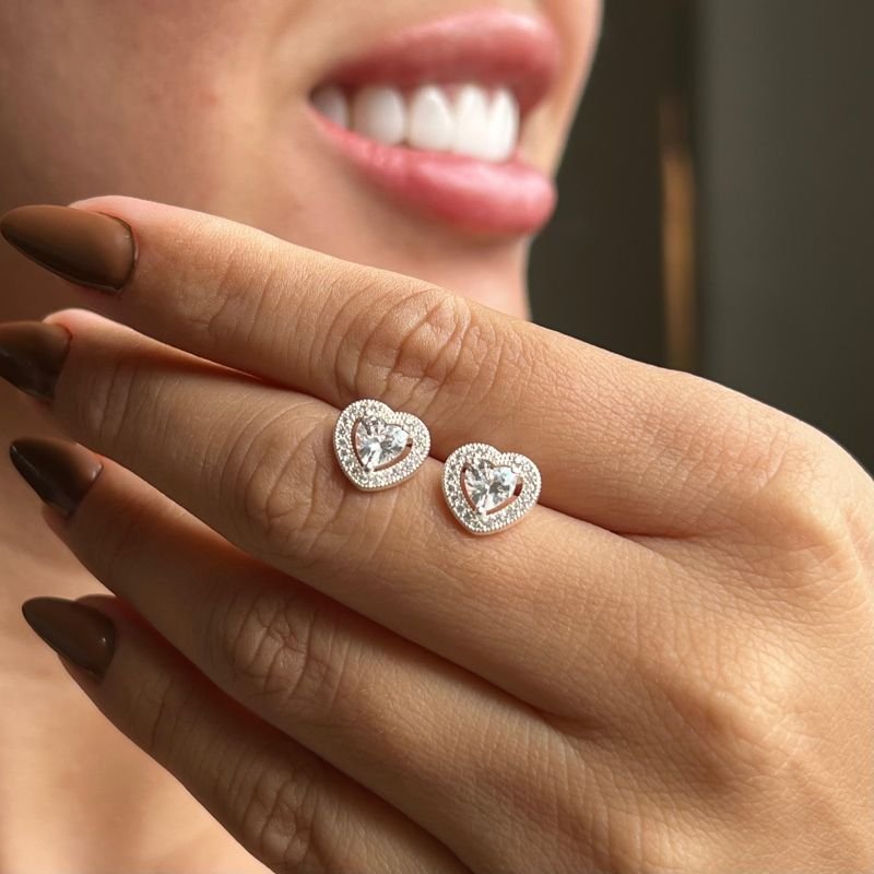 Brinco Minimalista Amabile Banho Ouro18k/Prata 925