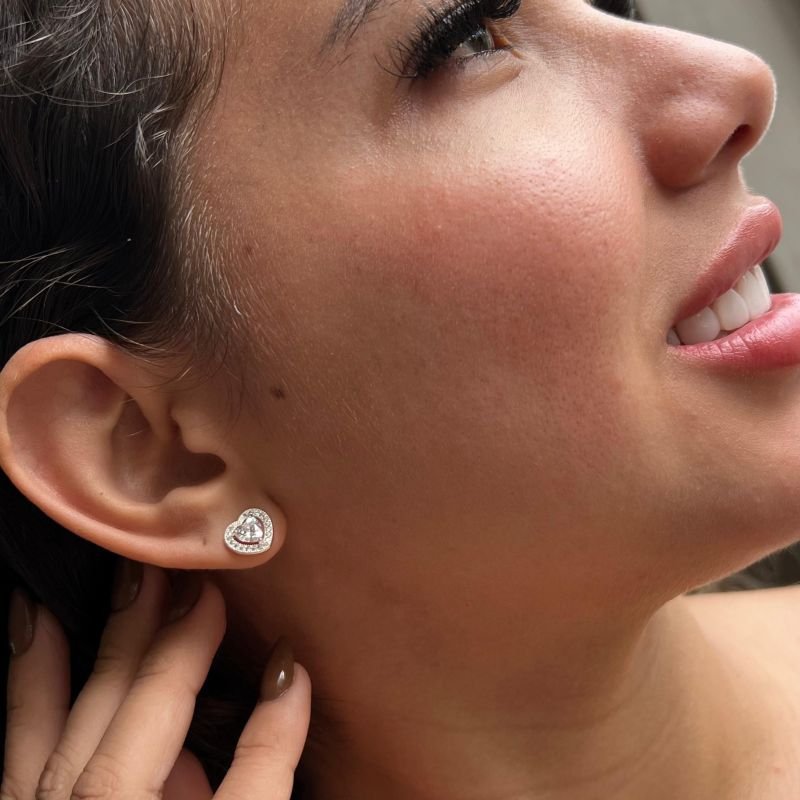 Brinco Minimalista Amabile Banho Ouro18k/Prata 925