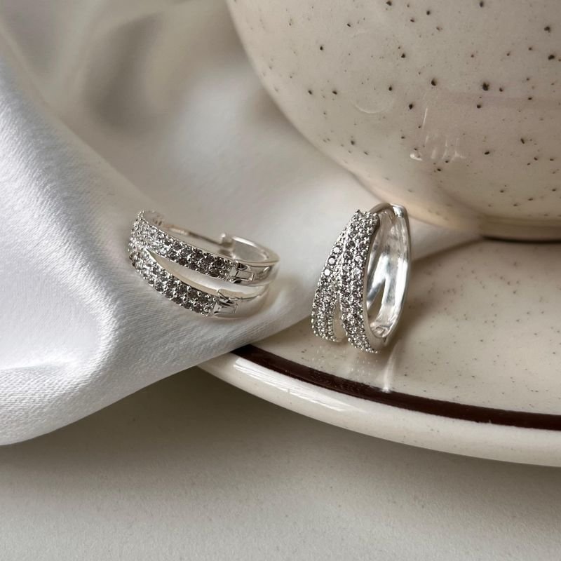 Brinco Minimalista Angelina Banho Ouro18k/Prata 925