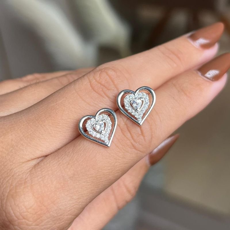 Brinco Minimalista Arlett Banho Ouro18k/Prata 925