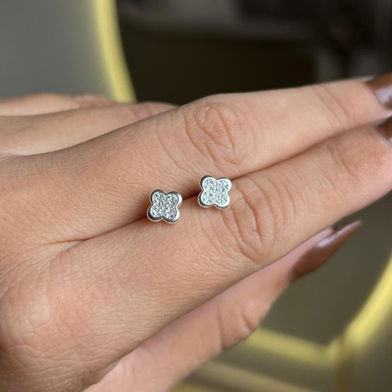 Brinco Minimalista Francine Banho Ouro18k/Prata 925