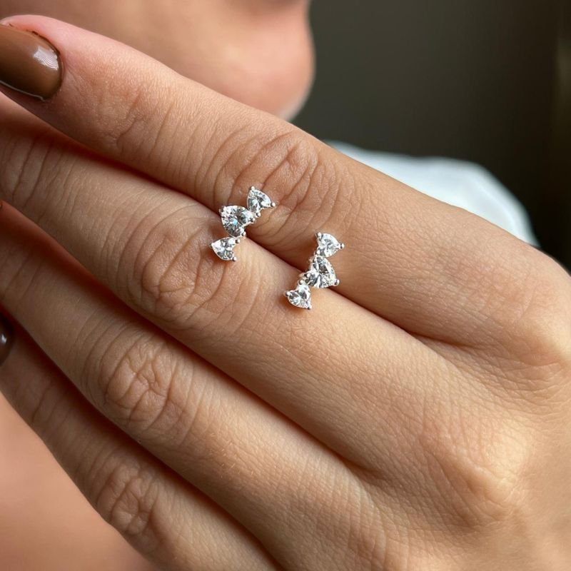 Brinco Minimalista Isadora Banho Ouro18k/Prata 925