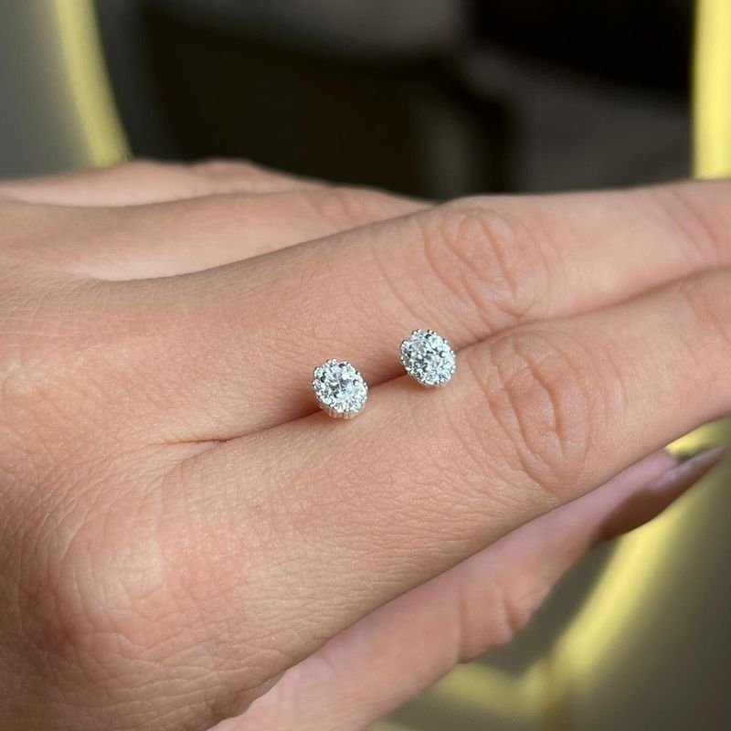 Brinco Minimalista Lana Banho Ouro18k/Prata 925