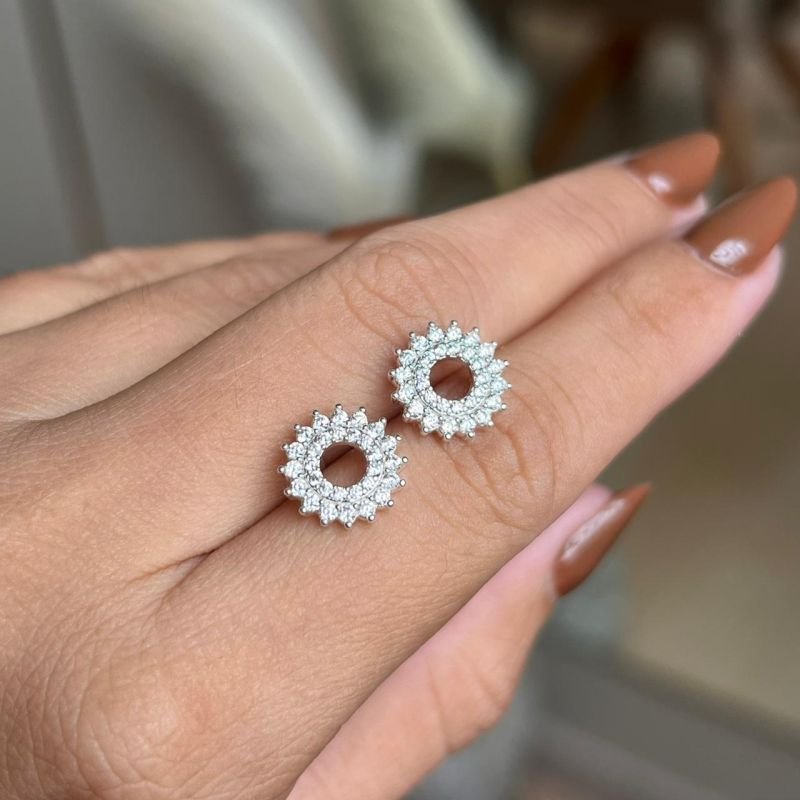 Brinco Minimalista Lavínia Banho Ouro18k/Prata 925