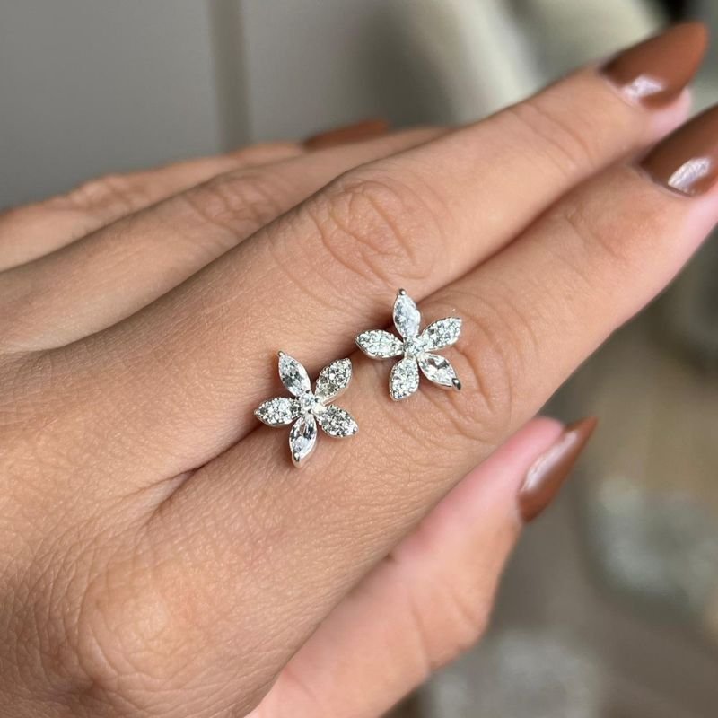 Brinco Minimalista Stella Banho Ouro18k/Prata 925