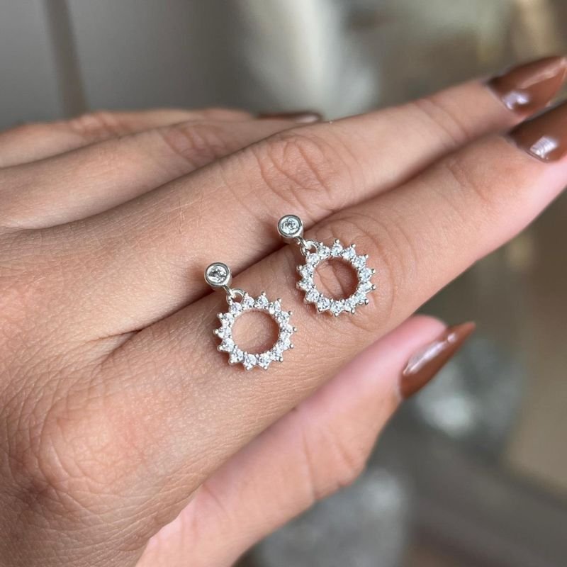 Brinco Minimalista Yasmin Banho Ouro18k/Prata 925