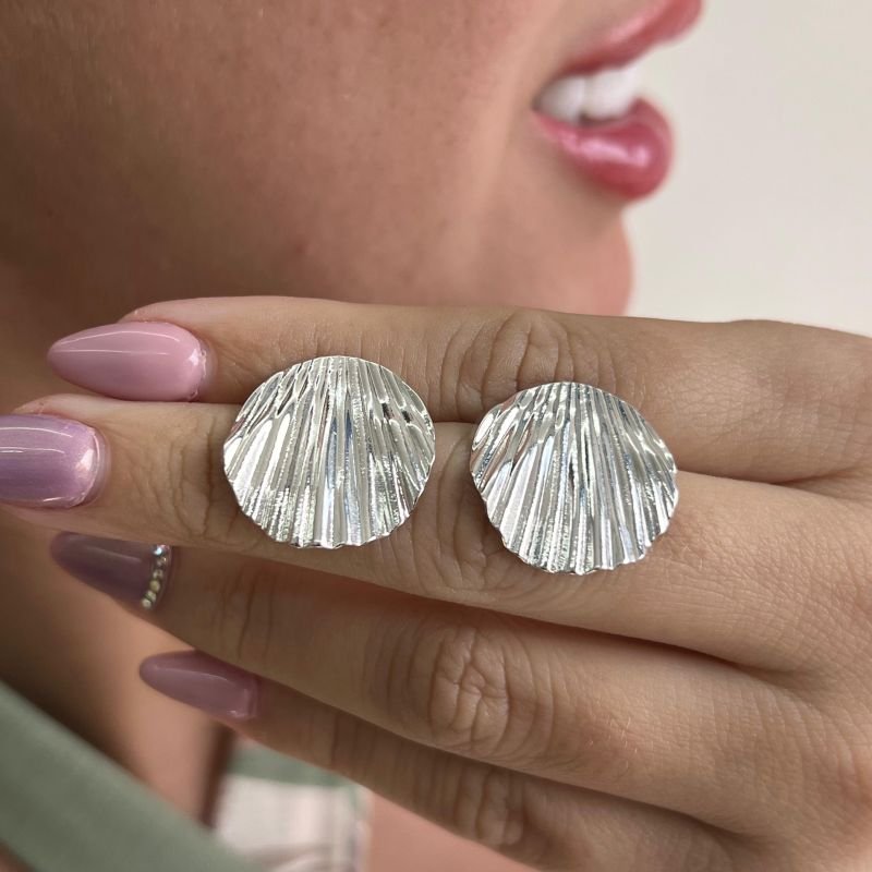 Brinco Orgânico Banho Ouro 18k/Prata 925