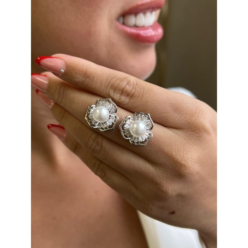 Brinco Pérola G Biju Fina Ródio