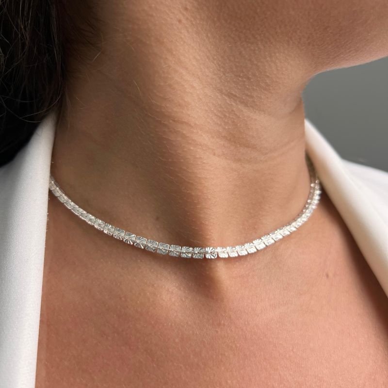 Choker Banho Ouro 18k/Prata 925