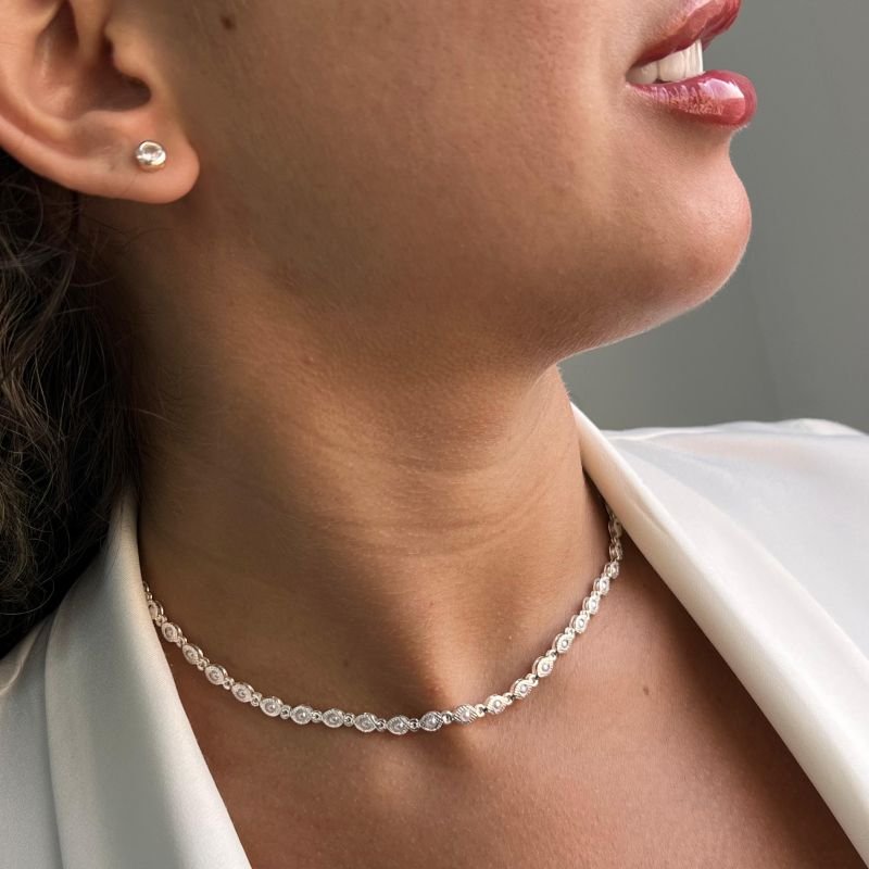 Choker Banho Ouro 18k/Prata 925