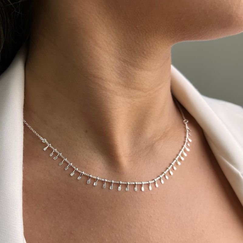 Choker Banho Prata 925