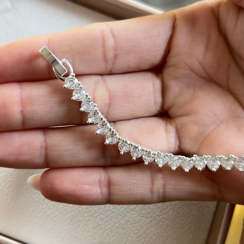 Choker Cravejado Banho Prata 925