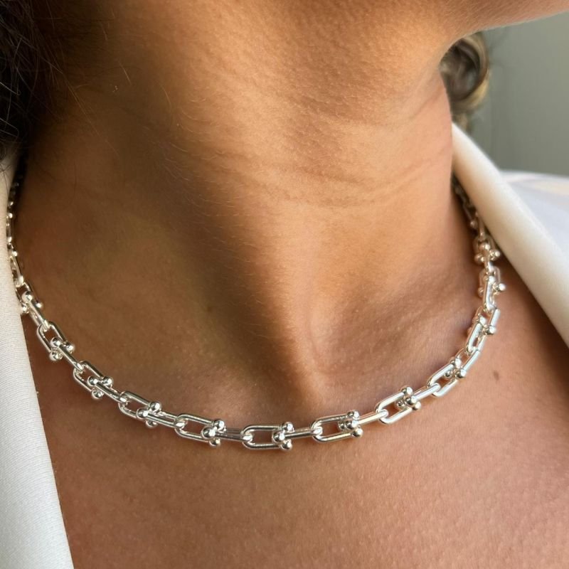 Choker Elos Banho Prata 925