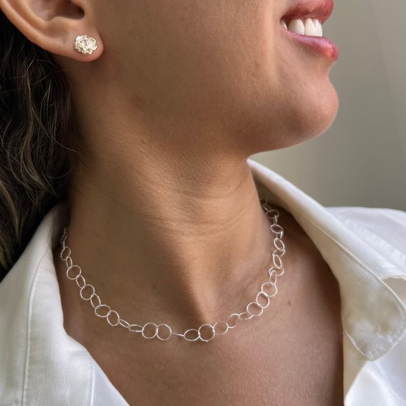 Choker Entrelaçado Banho Ouro 18k/Prata 925