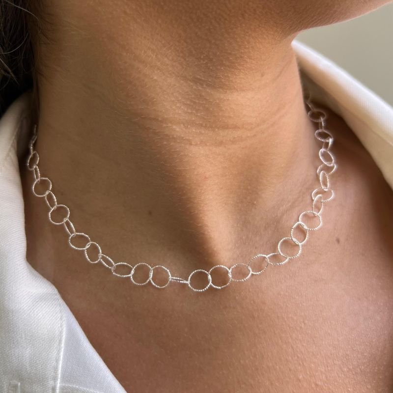 Choker Entrelaçado Banho Ouro 18k/Prata 925