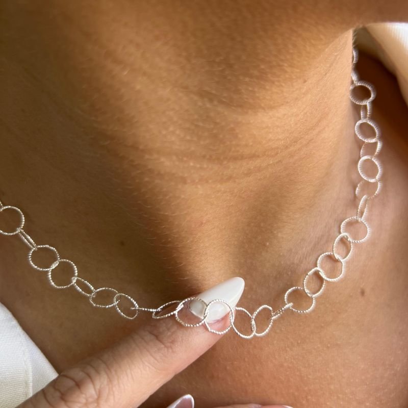 Choker Entrelaçado Banho Ouro 18k/Prata 925