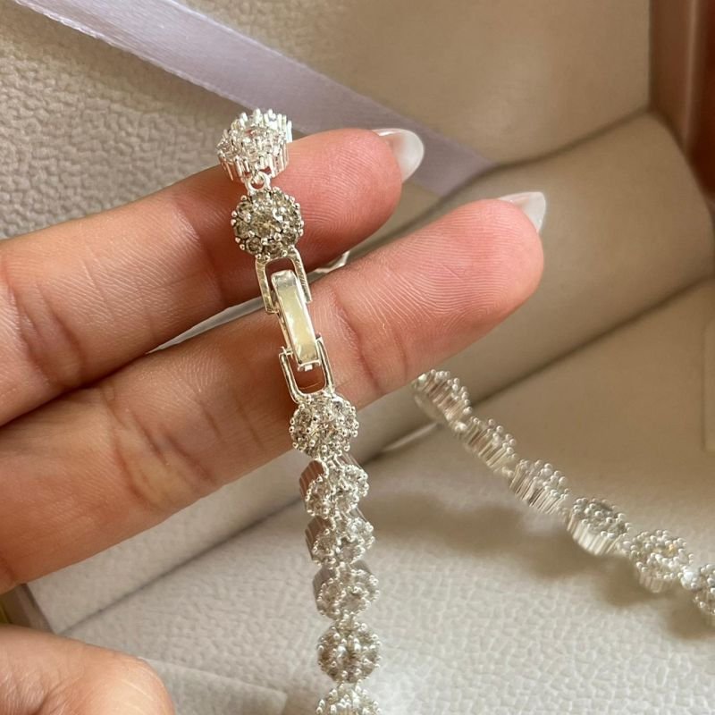 Choker Inspiração Alta Joalheria Banho Prata 925