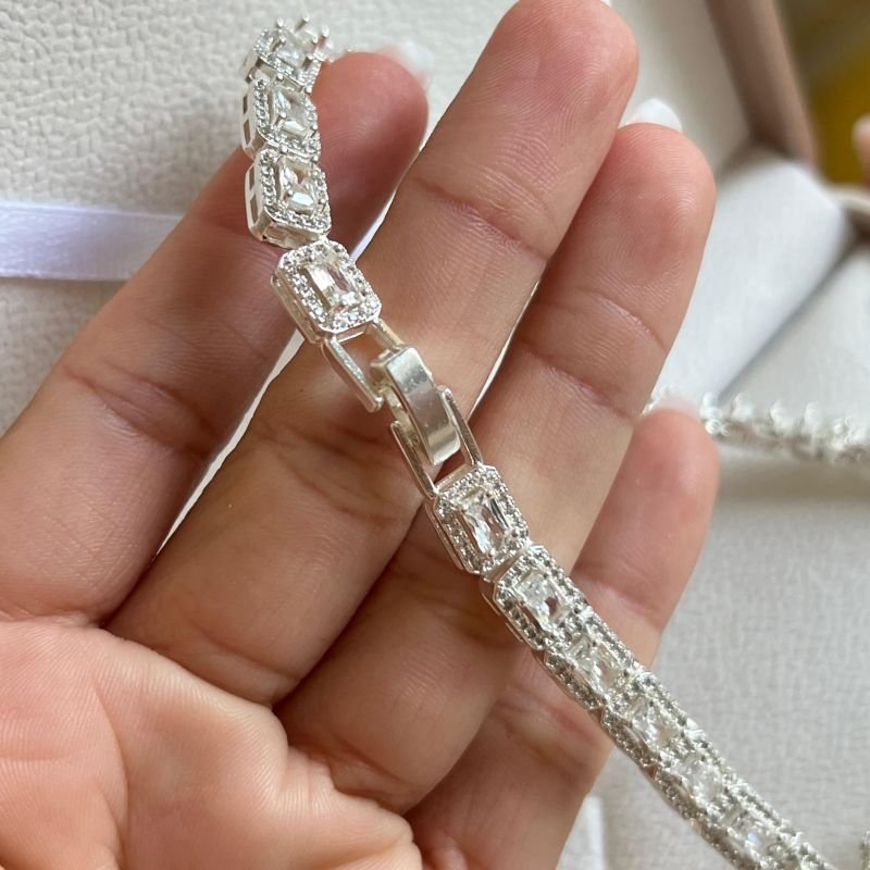 Choker Inspiração Alta Joalheria Banho Prata 925
