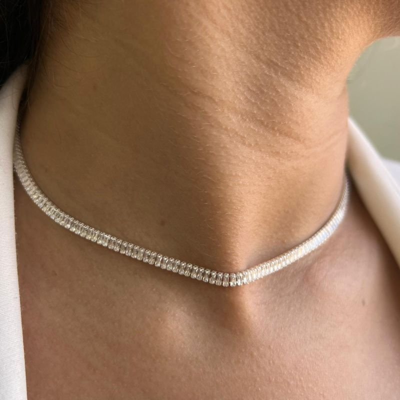 Choker Riviera Banho Ouro 18k/Prata 925