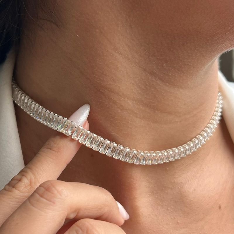 Choker Riviera Extra Grossa Banho Ouro 18k/Prata 925