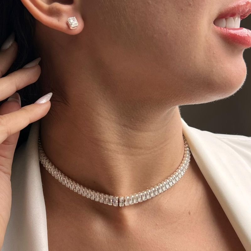 Choker Riviera Extra Grossa Banho Ouro 18k/Prata 925