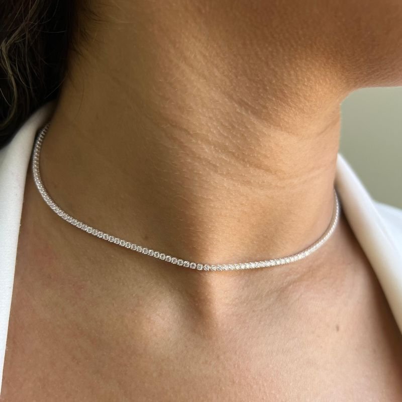 Choker Riviera Extrafina Banho Ouro 18k/Prata 925