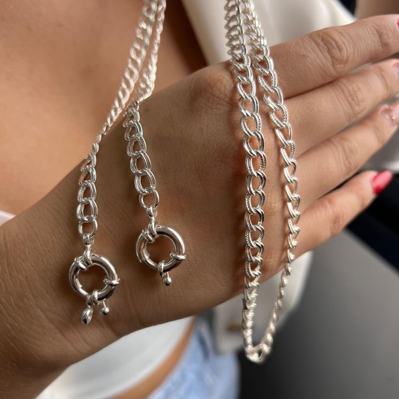 Colar 2 em 1 Banho Ouro 18k/Prata 925