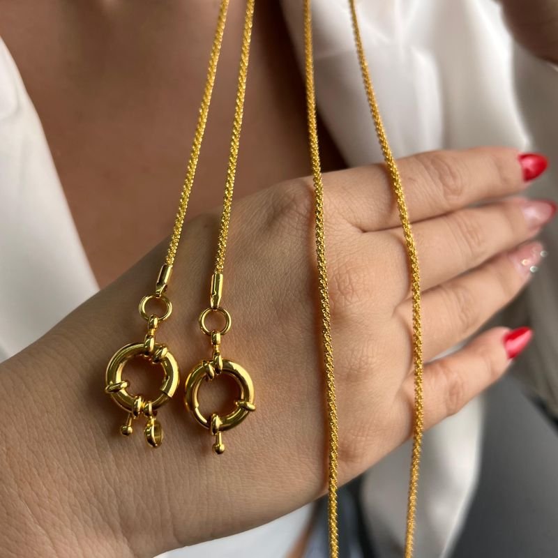 Colar 2 em 1 Banho Ouro 18k/Prata 925
