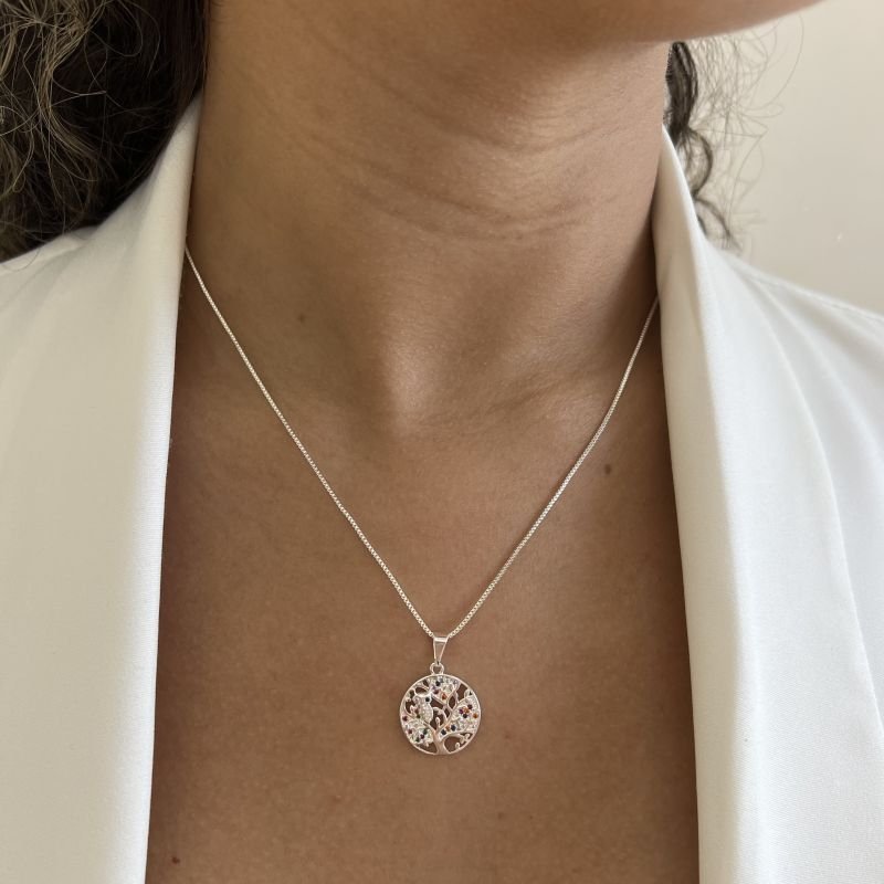 Colar Árvore Da Vida Banho Ouro 18k/Prata 925