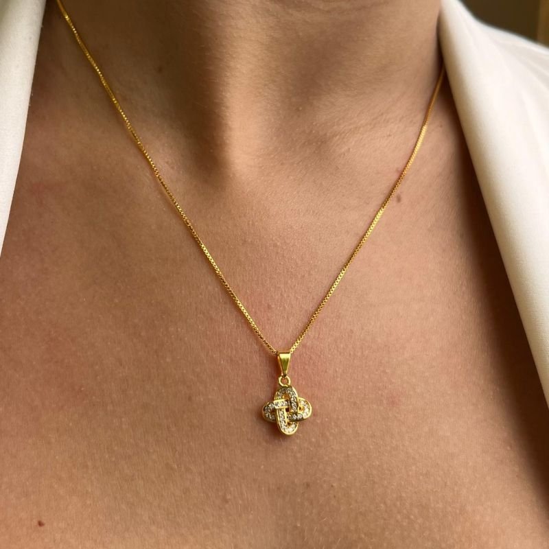 Colar Banho Ouro18k/Prata 925