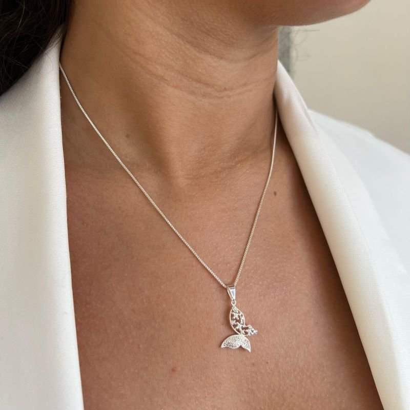 Colar Borboleta Banho Ouro 18k/Prata 925