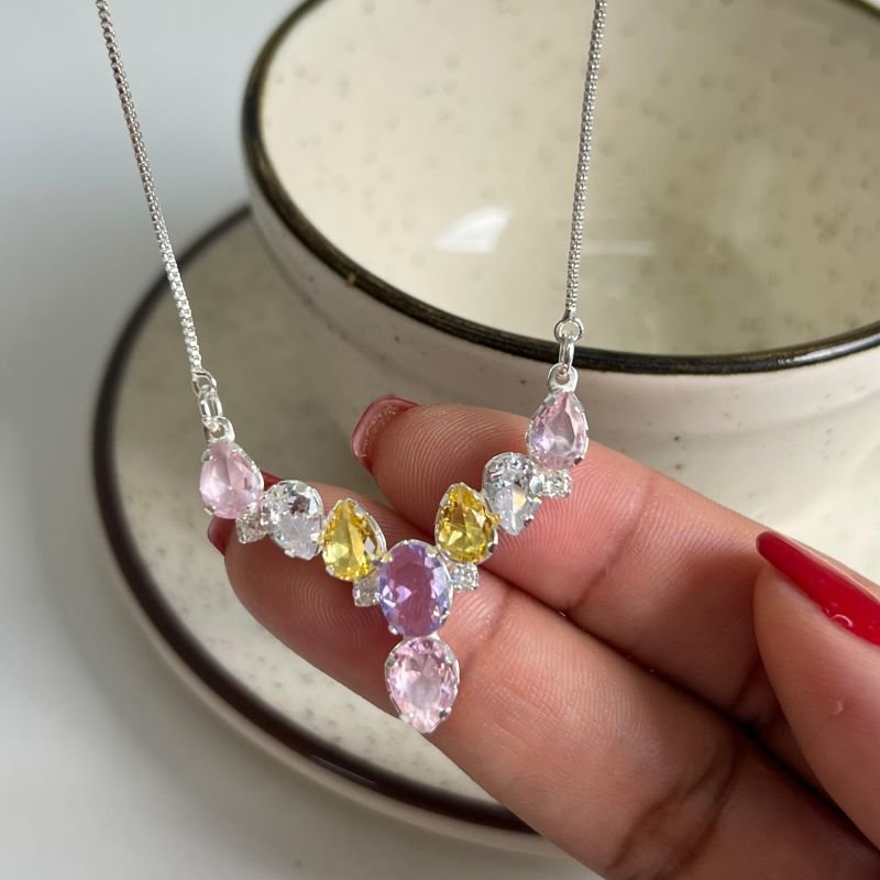 Colar c/ Zircônia Banho Prata 925