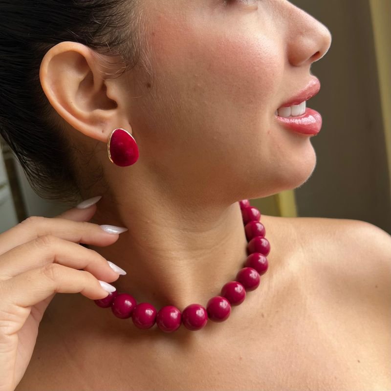 Colar Esfera Bijuteria