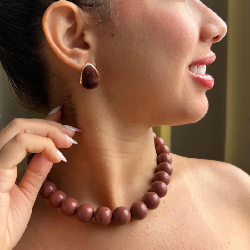 Colar Esfera Bijuteria