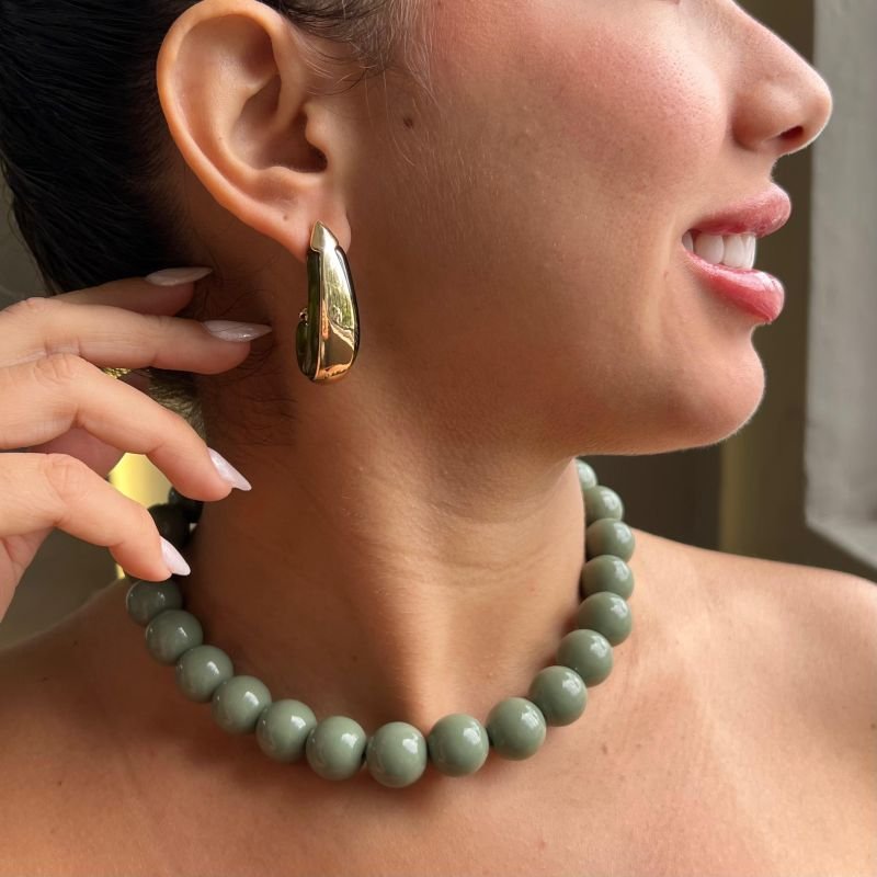 Colar Esfera Bijuteria