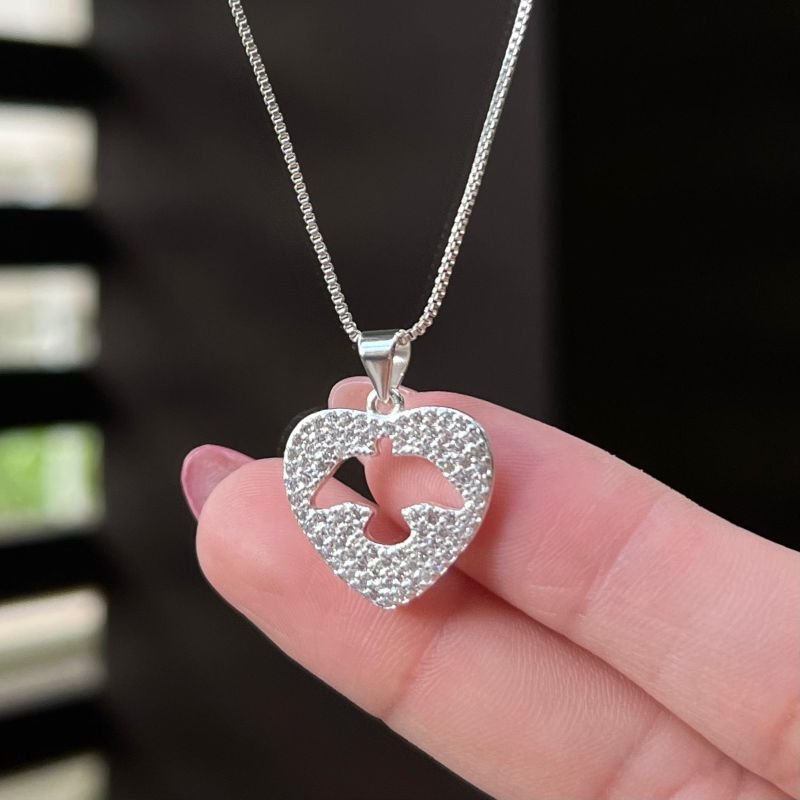 Colar Espirito Santo Banho Ouro 18k/Prata 925