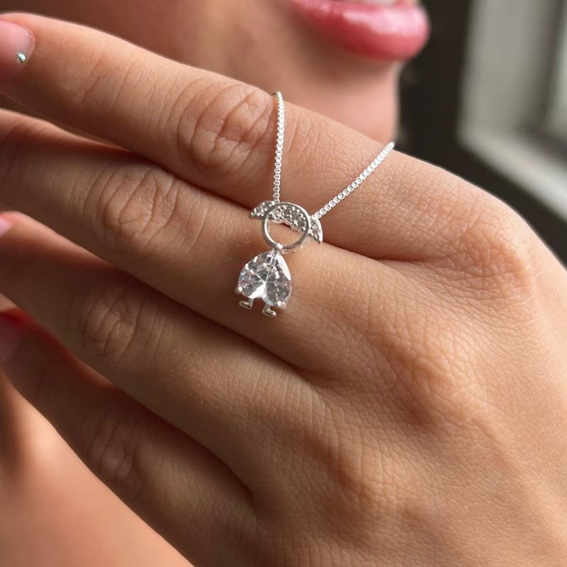 Colar Filha Banho Prata 925