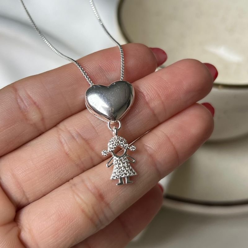 Colar Filha Banho Ouro18k/Prata 925