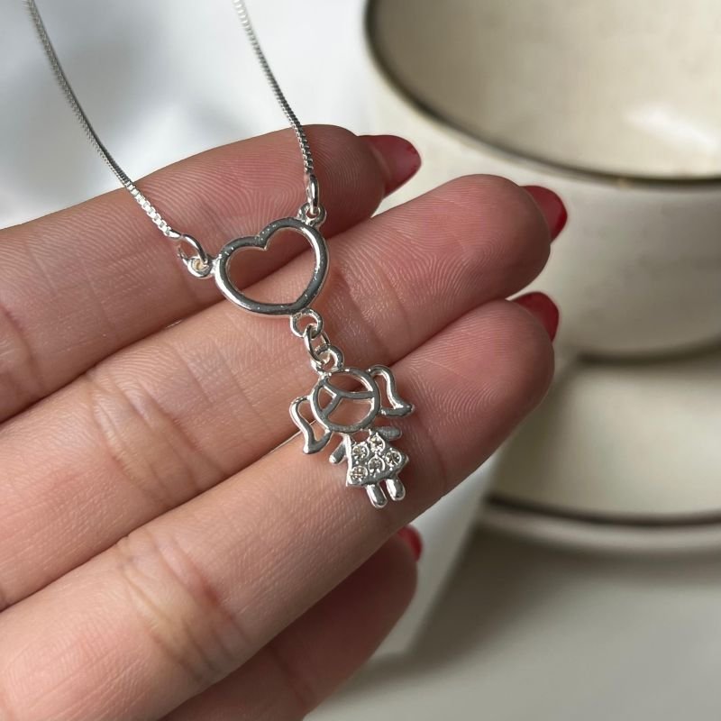 Colar Filha Banho Ouro18k/Prata 925