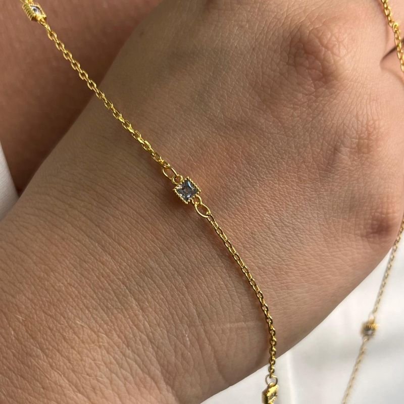 Colar Longo 80cm Banho Ouro 18k/Prata 925