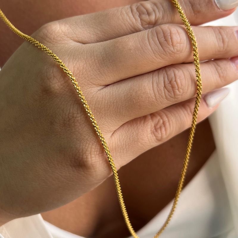Colar Longo Diamantado 2 em 1 Banho Ouro 18k/Prata 925
