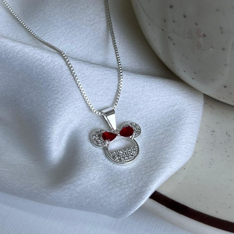 Colar Cravejado Banho Ouro 18k/Prata 925