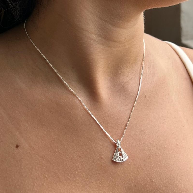 Colar Nossa Senhora Banho Ouro18k/Prata 925