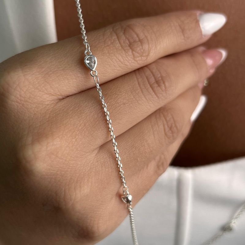 Colar Ponto de Luz Longo 80cm Banho Ouro 18k/Prata 925