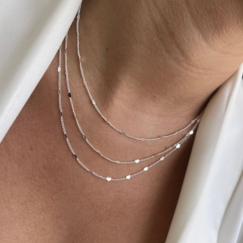 Colar Três Voltas Banho Ouro 18k/ Prata 925