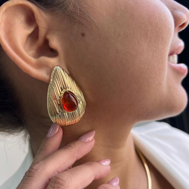 Conjunto Choker Aro + Brinco Biju Fina Dourado